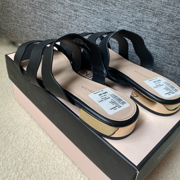 BCBGeneration Black Minimalist Sandals - Picture 3 of 6